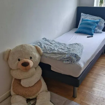 Single Bed, Private With Bear